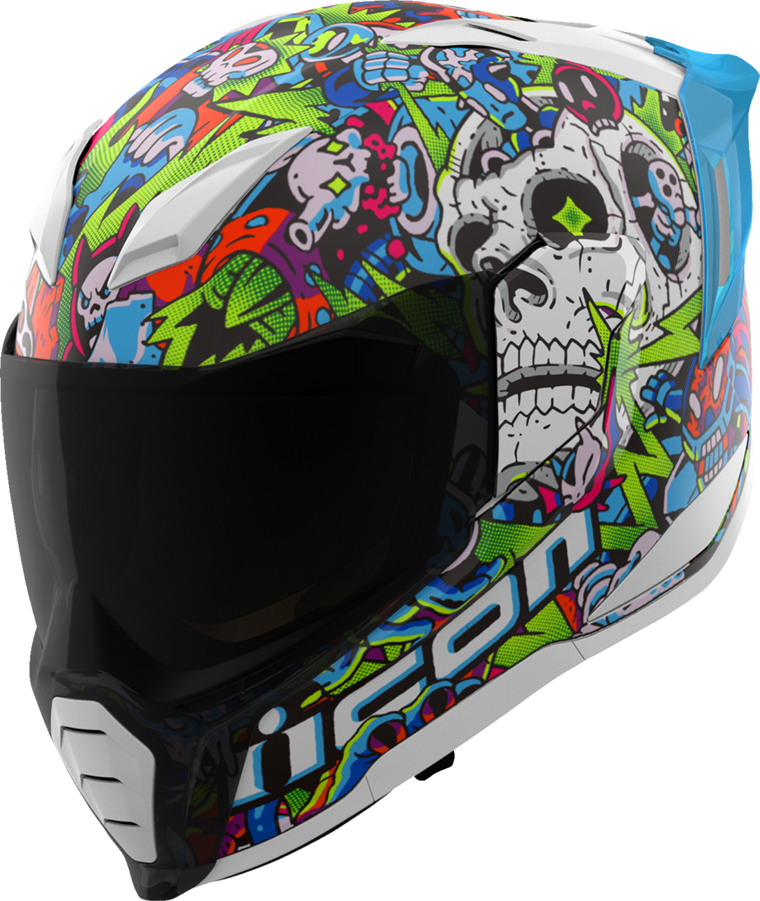 ICON Ultraflite Helmet - Doodle 3 - MIPS? - Blue - Large 0101-18064