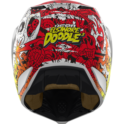 ICON Elsinore* Helmet - Doodle 3 - White - XS 0104-3437