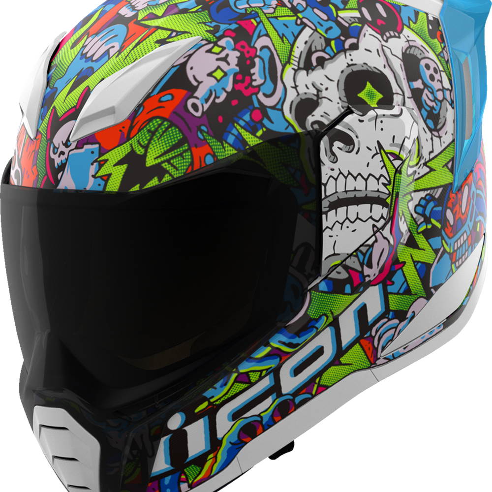 ICON Ultraflite Helmet - Doodle 3 - MIPS? - Blue - 3XL 0101-18067