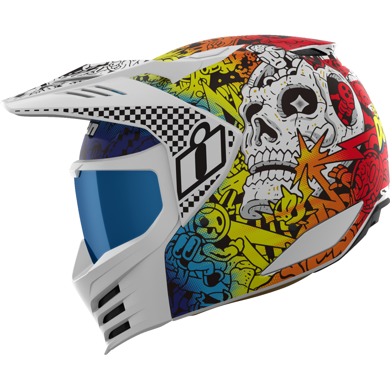 ICON Elsinore* Helmet - Doodle 3 - White - 3XL 0104-3443