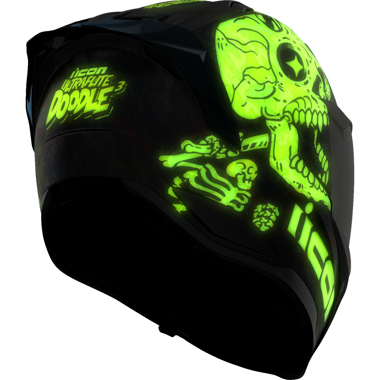 ICON Ultraflite Helmet - Doodle 3 - MIPS? - Blue - Large 0101-18064