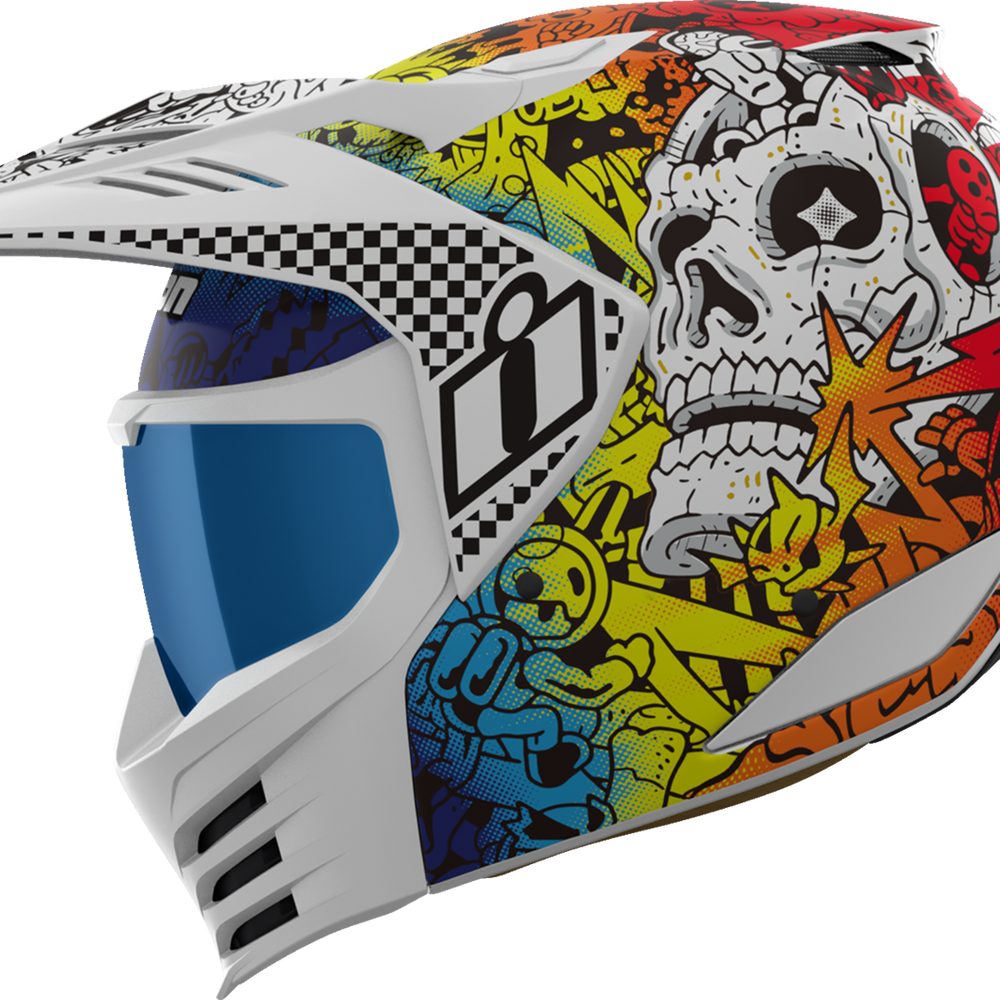 ICON Elsinore* Helmet - Doodle 3 - White - 2XL 0104-3442