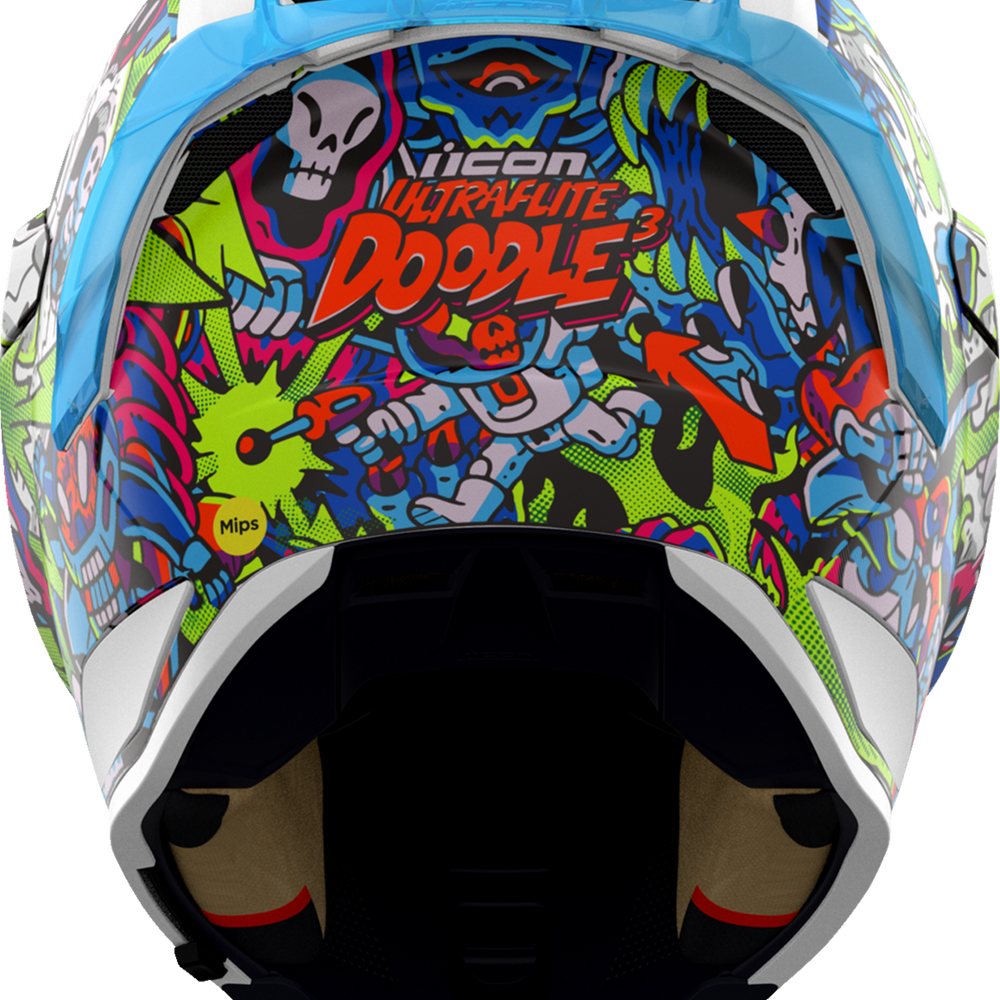 
                      
                        ICON Ultraflite Helmet - Doodle 3 - MIPS? - Blue - 3XL 0101-18067
                      
                    