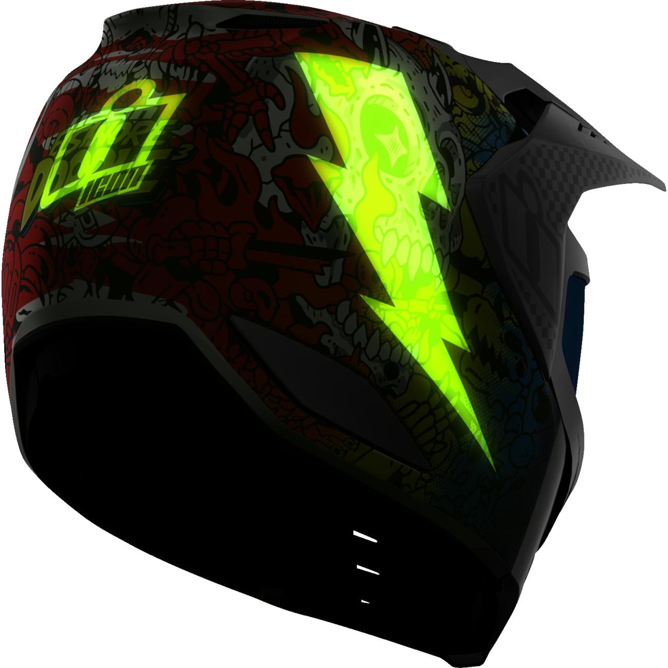 ICON Elsinore* Helmet - Doodle 3 - White - Medium 0104-3439