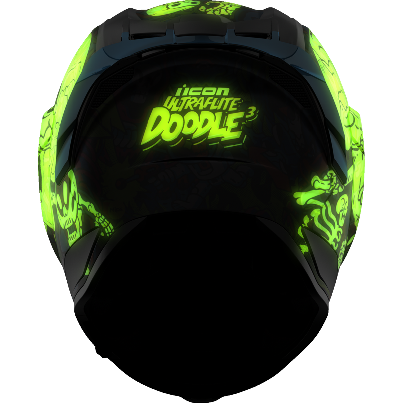 ICON Ultraflite Helmet - Doodle 3 - MIPS? - Blue - Medium 0101-18063