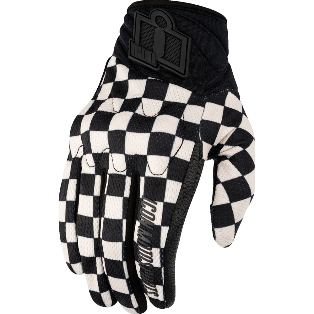 ICON Women's Anthem3* CX Gloves - Checker - XS 3302-1005
