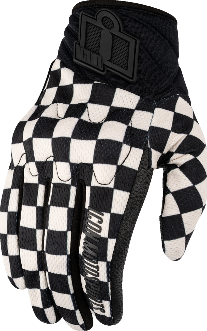 ICON Women's Anthem3* CX Gloves - Checker - XS 3302-1005