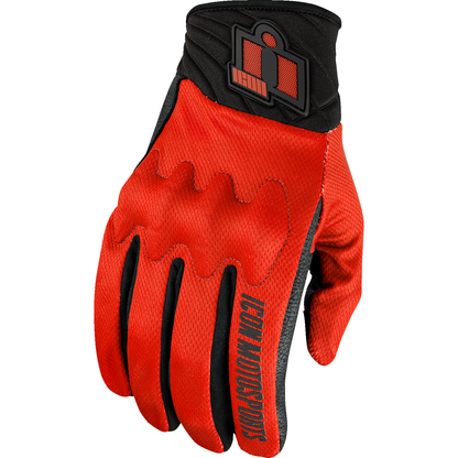 ICON Anthem3* Gloves - Red - Large 3301-4871