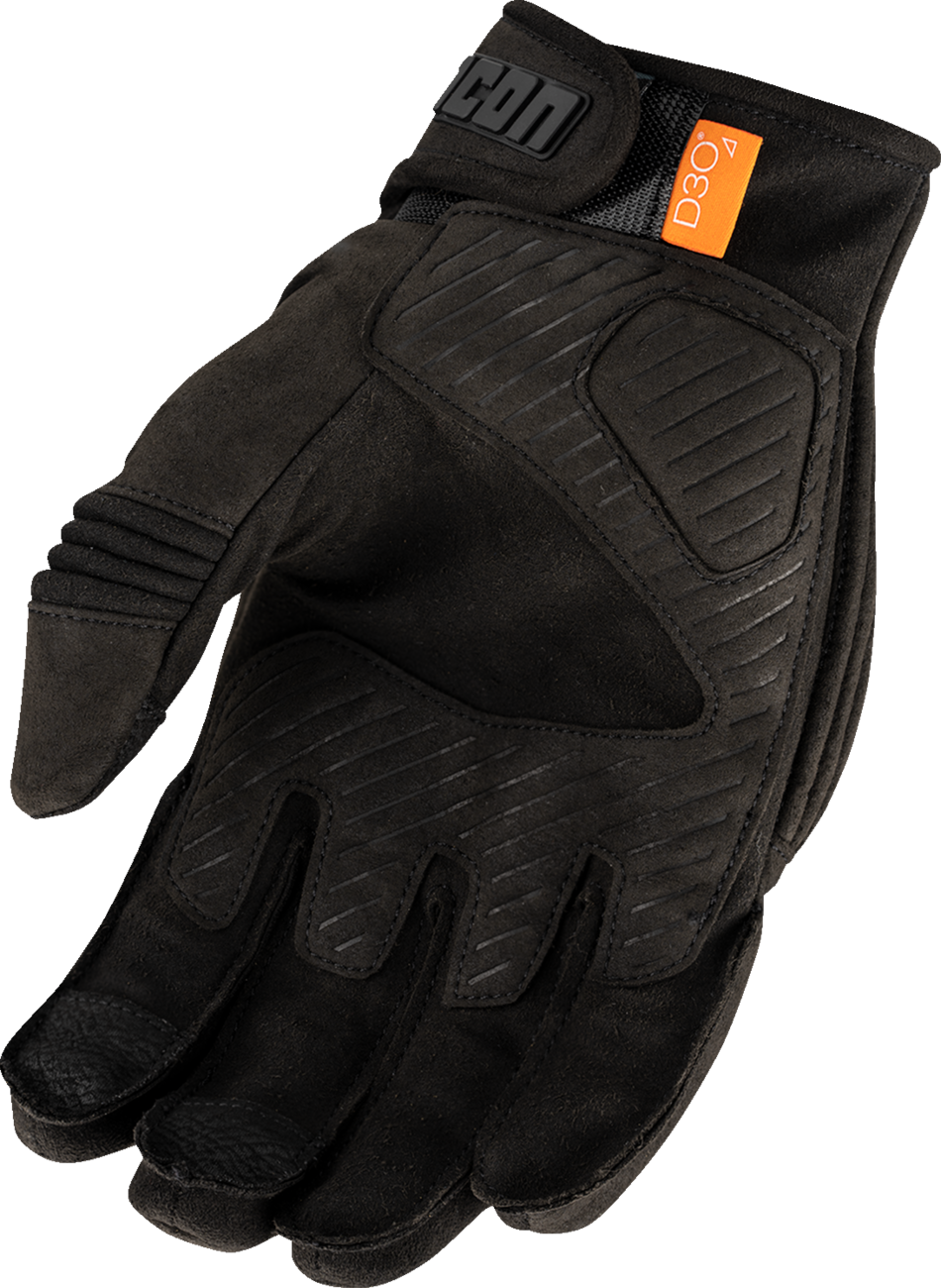 ICON Long Track CX* Gloves - Black - Large 3301-4889