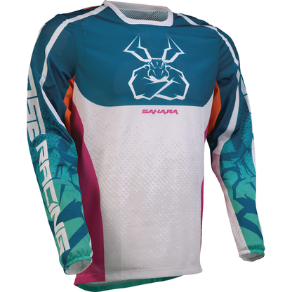 MOOSE OFFROAD Sahara Jersey - Teal/Orange/Pink - Small 2910-8339