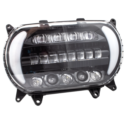 Led Sharktooth W/ Turns Blk/Chr Fltr `15 Up