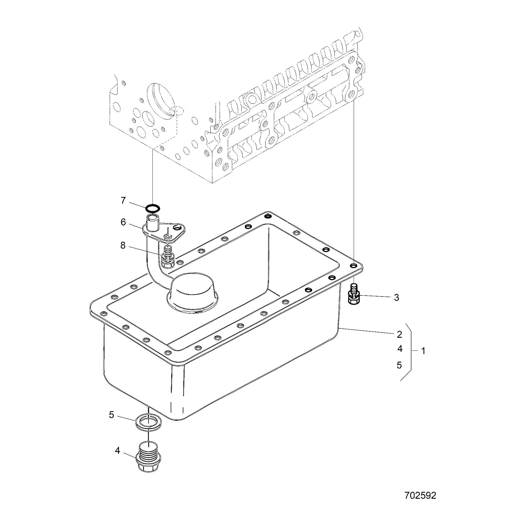 Polaris Ranger Comp Oil Pan, Genuine OEM Part 3070501, Qty 1
