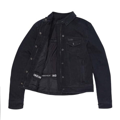 Indian Motorcycle Women's Alex Denim Jacket, Black - XS - 283336401