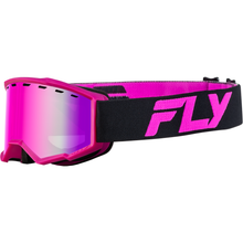 Yth Focus Snow Goggle Blk/Pink W/ Pink Mirror/Rose Lens