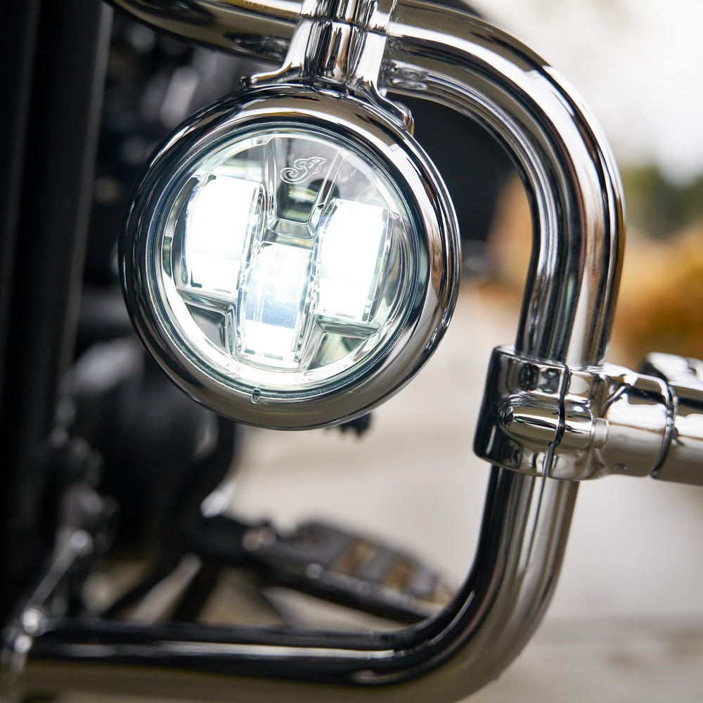 
                      
                        Indian Motorcycle Pathfinder LED Driving Lights Mount - 2890253-156
                      
                    