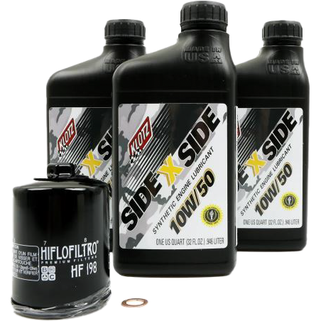 Sidexside Oil Change Kit 10w50 /W Oil Filter Pol