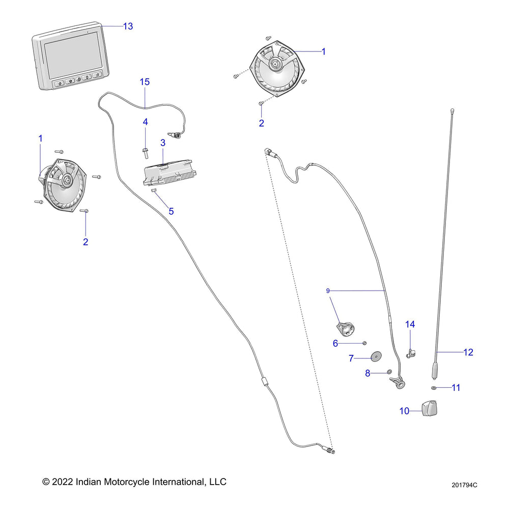 
                      
                        Indian Motorcycle Power Supply Assembly, Display 2 CH, 4VPP, V2, Genuine OEM Part 2414626, Qty 1
                      
                    