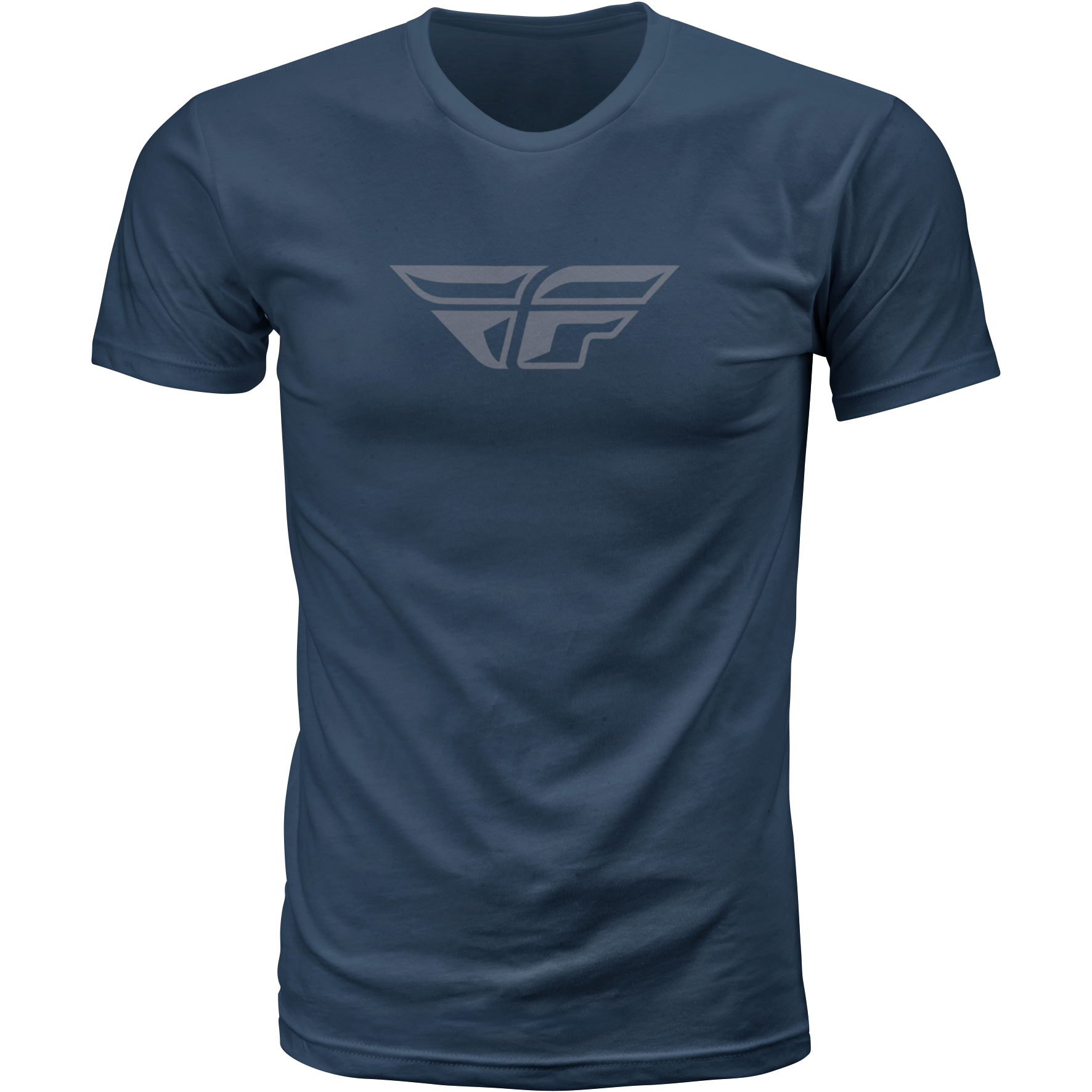 Fly F Wing Tee Midnight Navy/Grey Lg