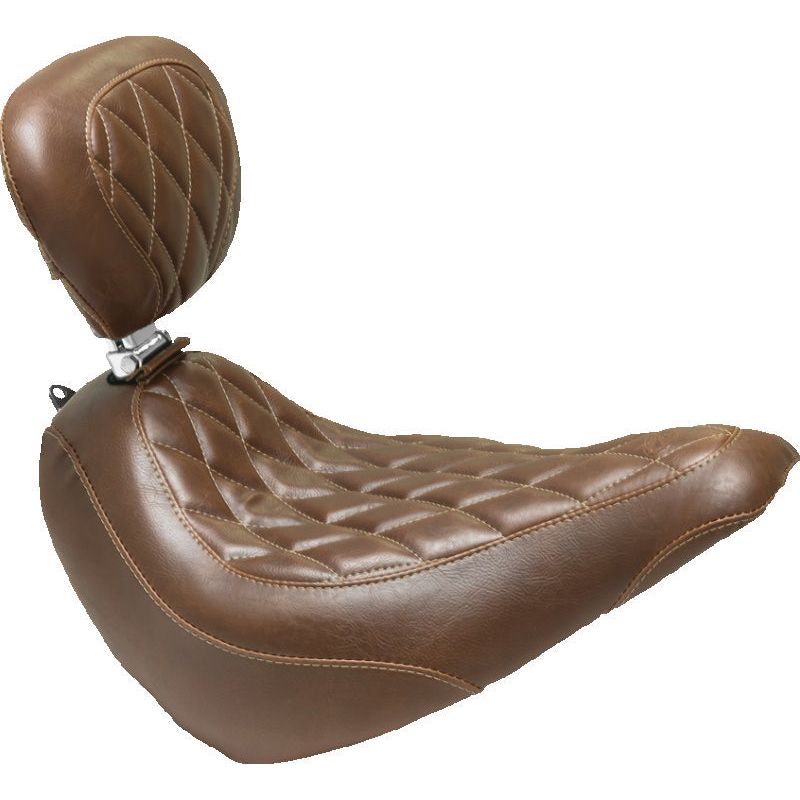 Mustang Harley Medallion Style Sissy Bar Pad Pillow (9.5 inch x 9 inch) - Black