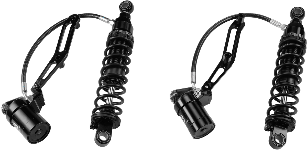 Touring Remote Res Shocks 14" Std Weight Billet Bracket