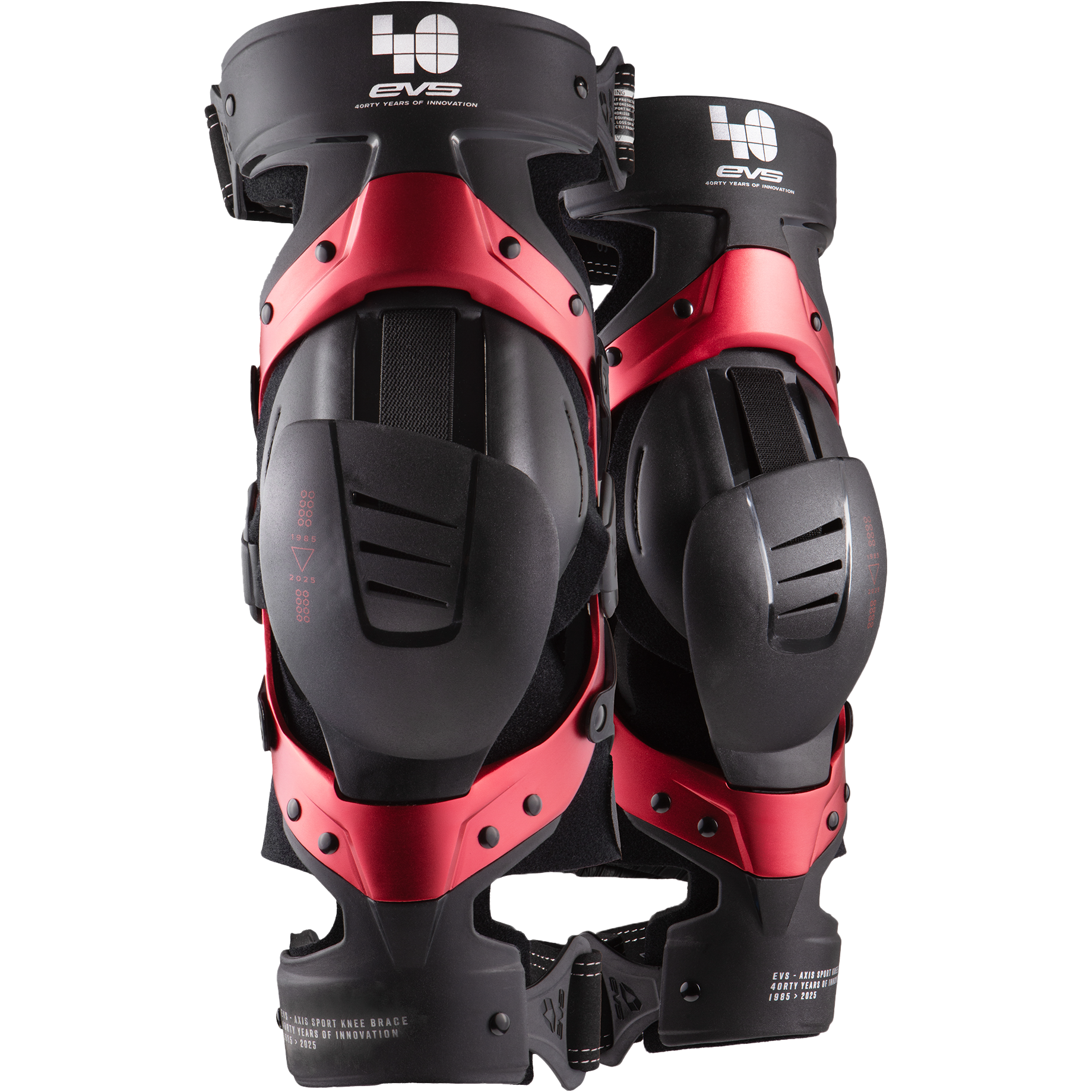 Axis Sport Knee Brace Pair Le 40th Anniv Red Sm
