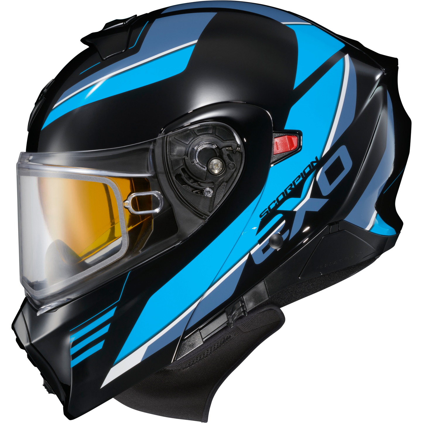 Exo Gt930 Cold Weather Helmet Modulus Blk/Blu 2x (Dual Pane)