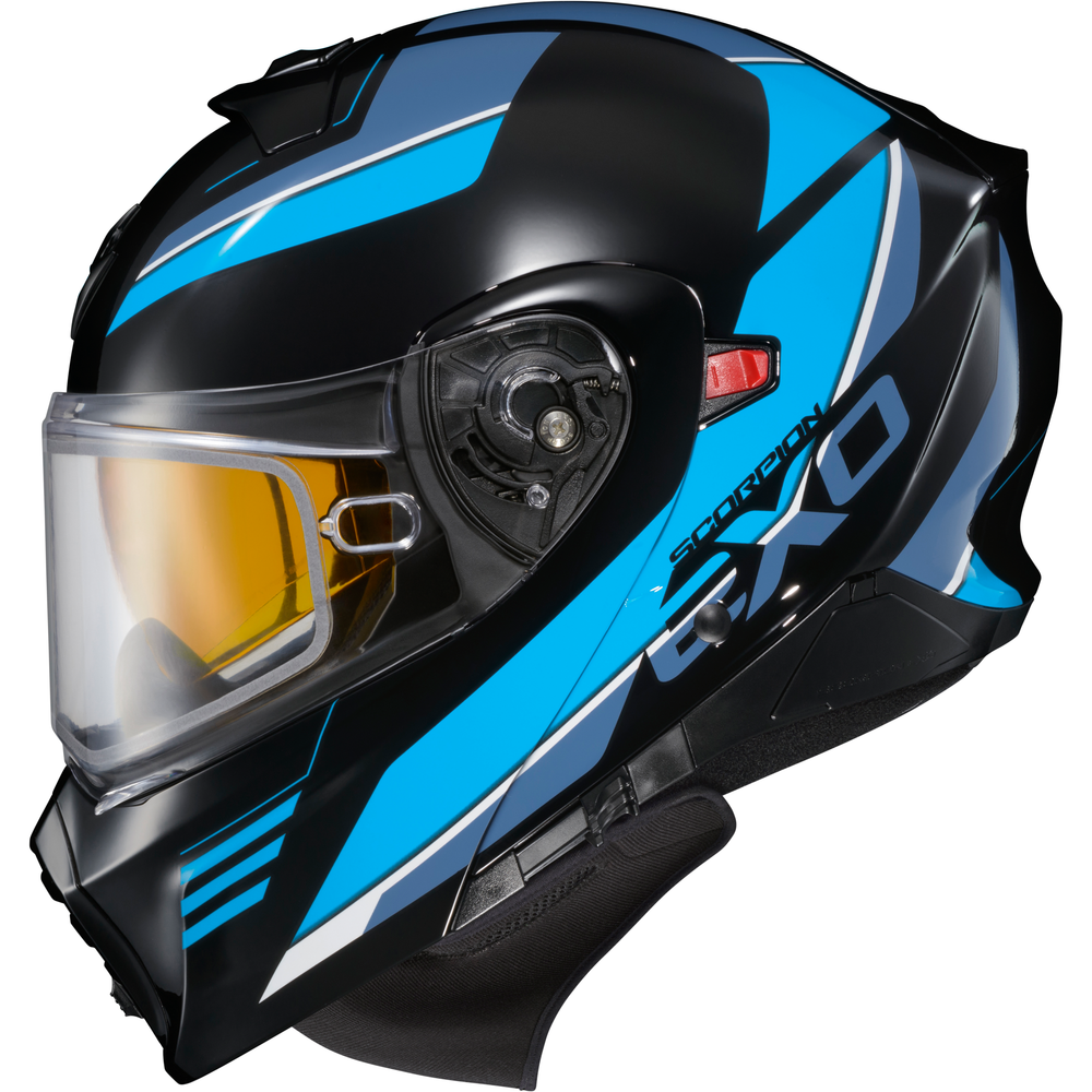 Exo Gt930 Cold Weather Helmet Modulus Blk/Blu Lg (Dual Pane)
