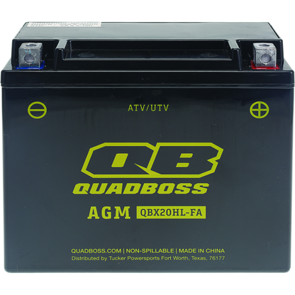 QuadBoss Maintenance-Free AGM Battery QBX20HL-FA