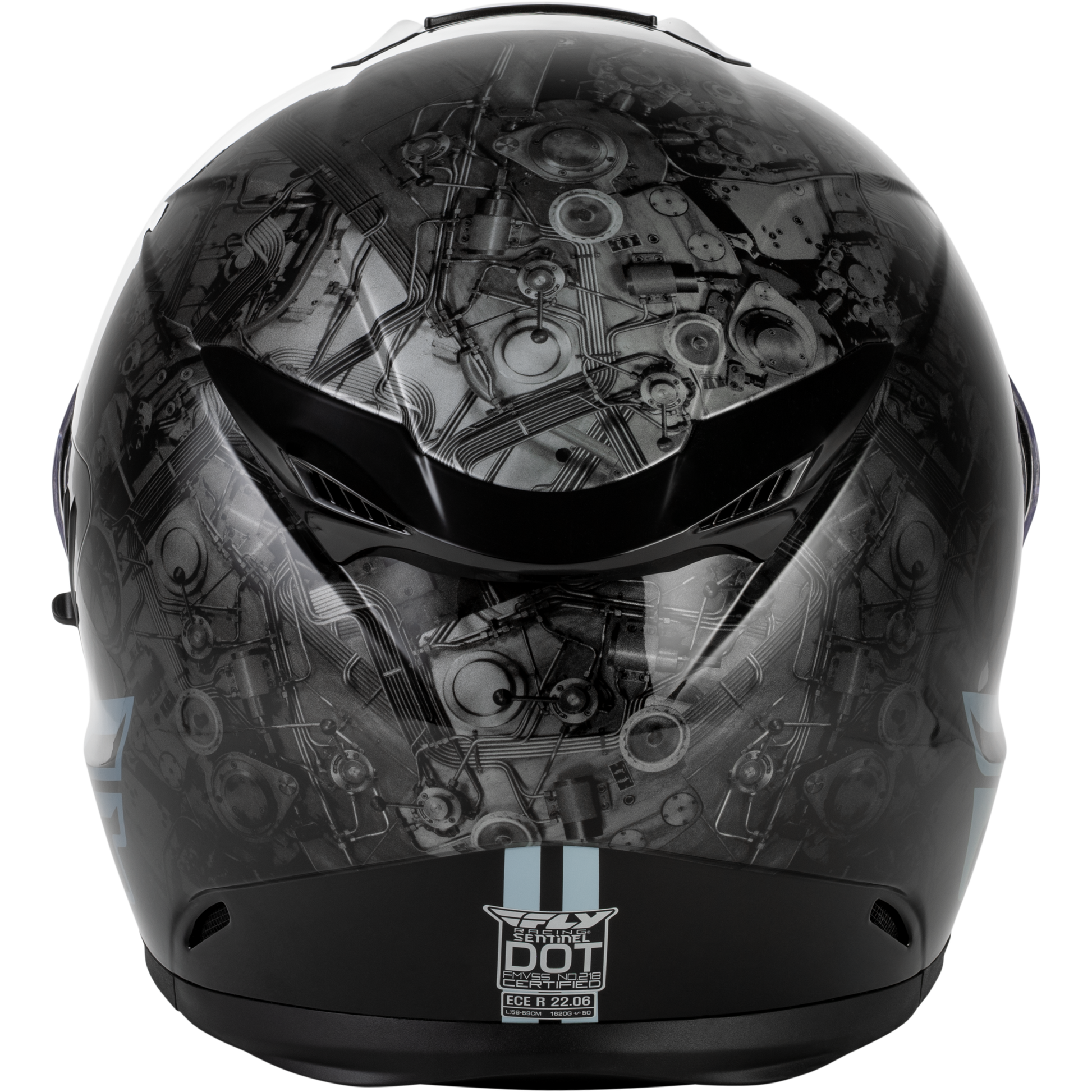 Sentinel Mech Helmet Black/Grey/Red Md