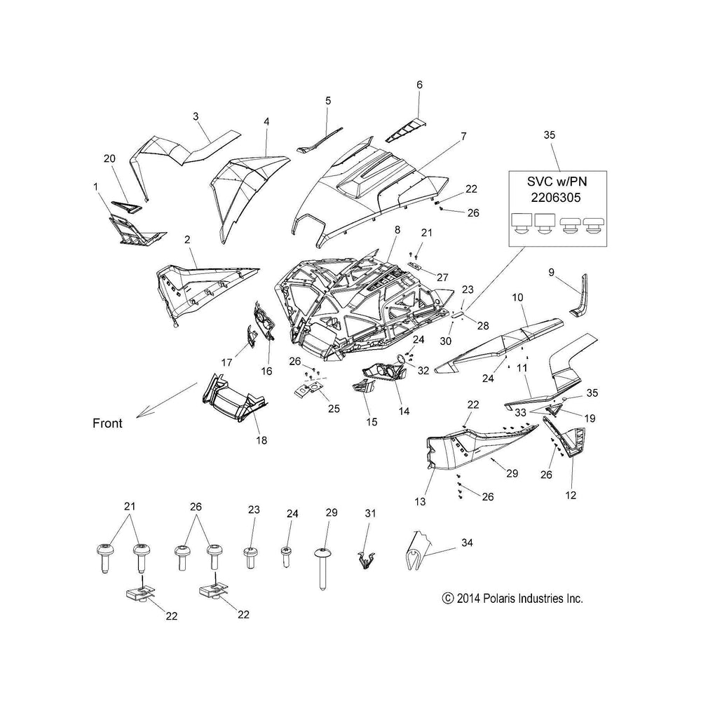 
                      
                        Polaris Slingshot Fender Trim, Right, Nuclear Sunset Tangerine, Genuine OEM Part 5450050-493, Qty 1
                      
                    