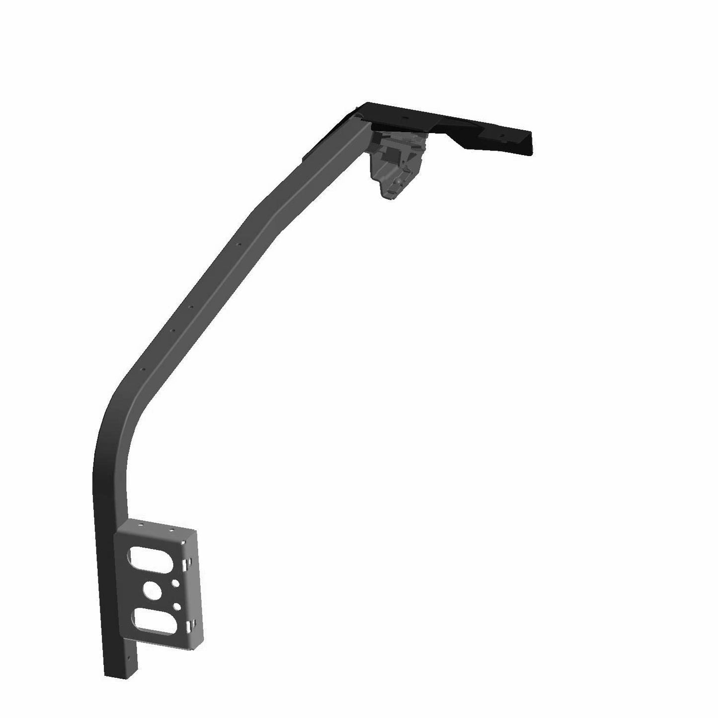 Polaris Snowmobile Floor Support, Right Side, Matte Black, Genuine OEM Part 1022620-458, Qty 1