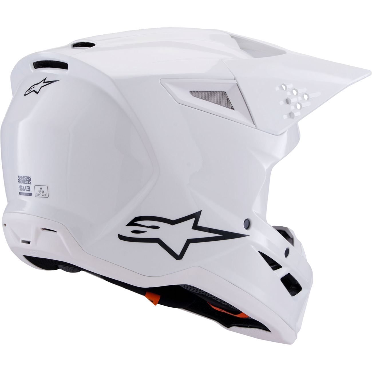 ALPINESTARS SM3 Helmet - Solid - Gloss White - 2XL 8300326-2180-XXL