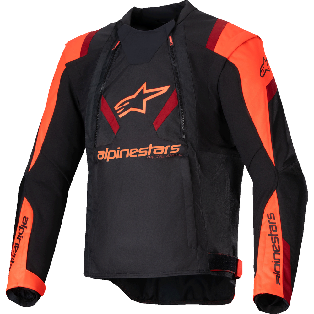 ALPINESTARS T-Stunt Air Jacket - Black/Red Fluo/Dark Red - Large 3301825-1365-L