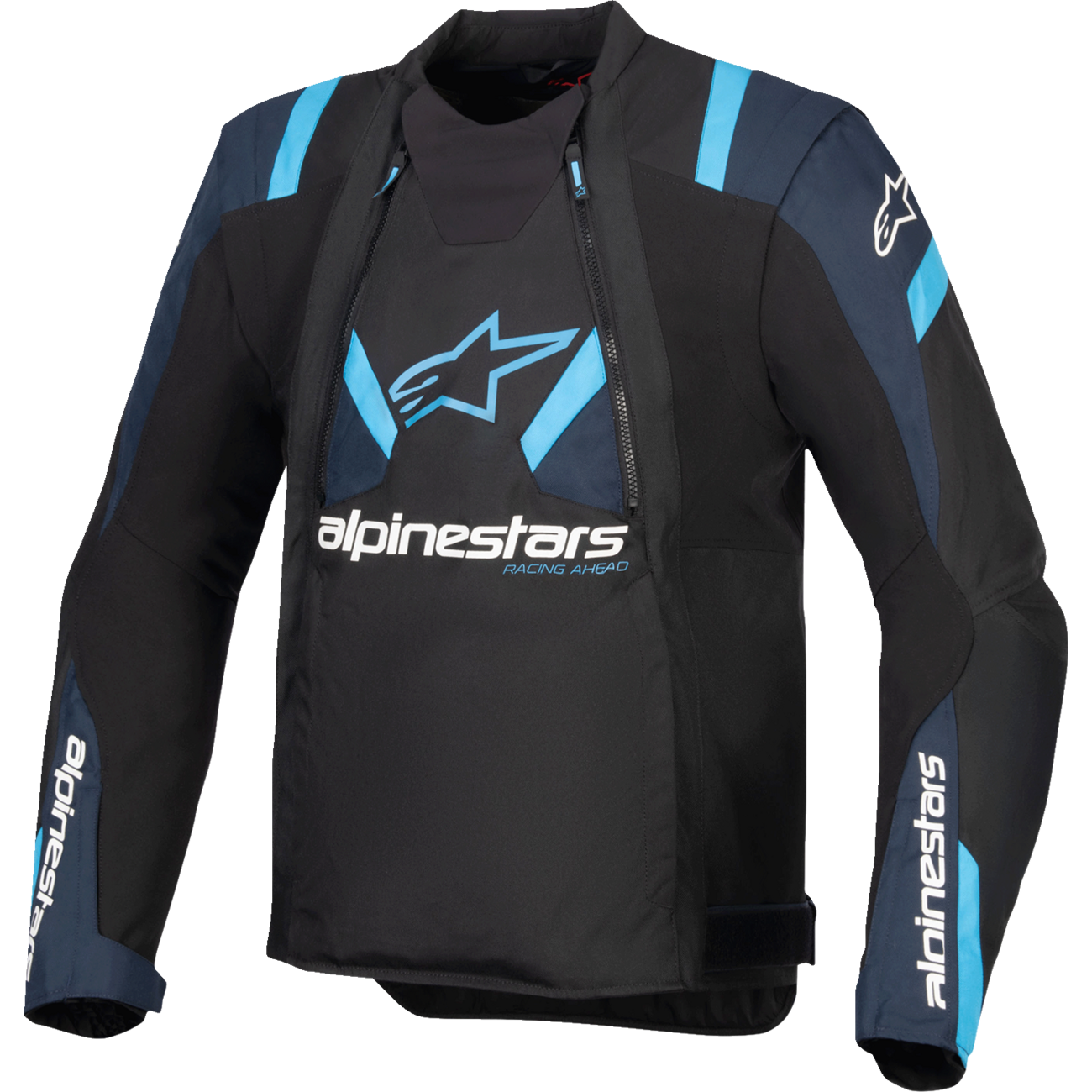 ALPINESTARS T-Stunt Air Jacket - Black/Dark Blue/Blithe Blue - Large 3301825-1386-L