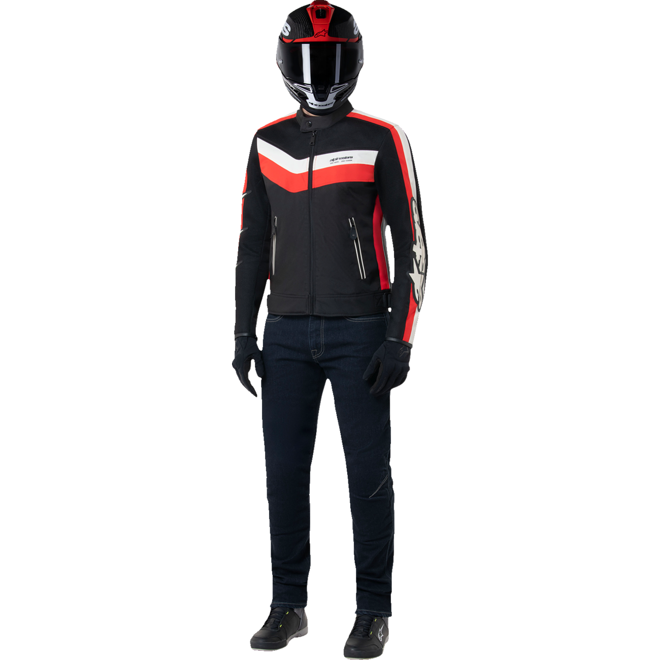 ALPINESTARS T-Dyno Air Jacket - Black/Bright Red - Small 3301725-1486-S