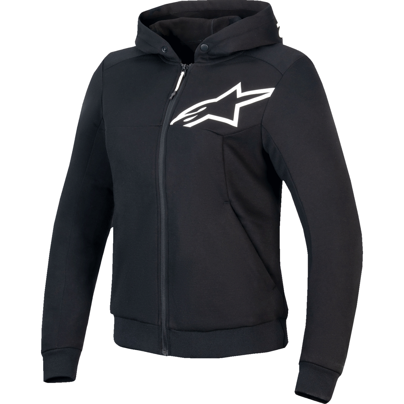ALPINESTARS Stella Chrome v2 Sport Hoodie - Black/White - 2XL 4210225-12-2XL