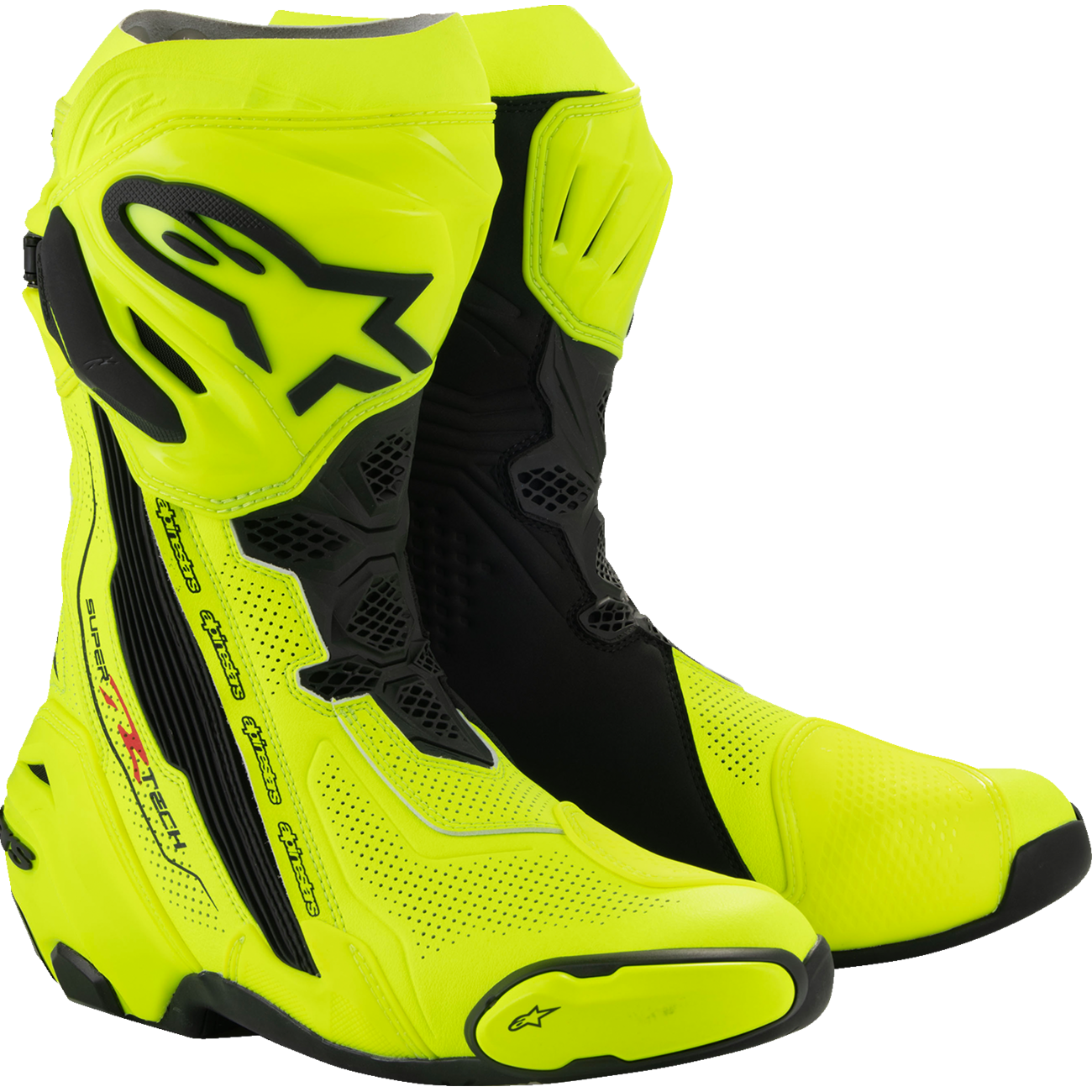ALPINESTARS Supertech R Vented Boots - Fluorescent Yellow/Black - US 9 / EU 43 2220121-551-43