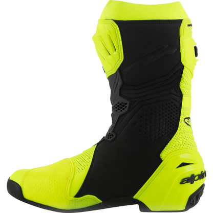 ALPINESTARS Supertech R Vented Boots - Fluorescent Yellow/Black - US 10.5 / EU 45 2220121-551-45