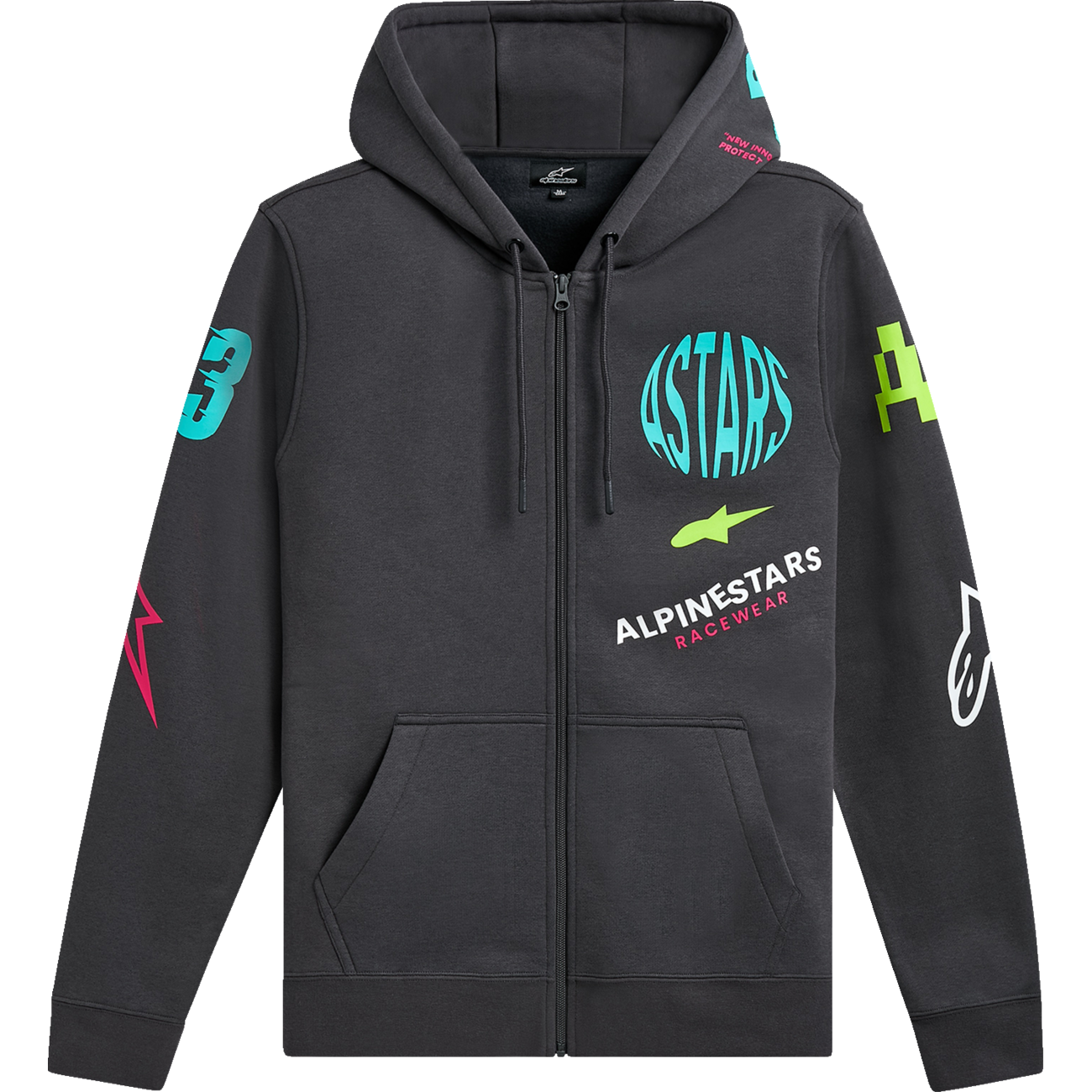 ALPINESTARS Variegate Zip Hoodie - Gunmetal - XL 1215-53200-190-XL