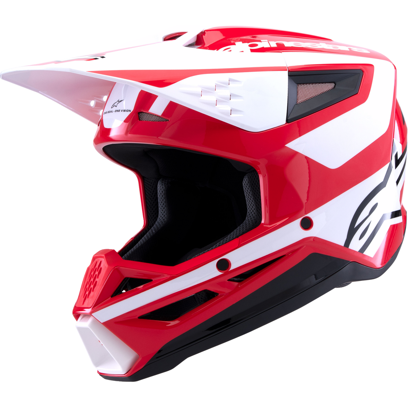 ALPINESTARS SM3 Helmet - Heat - Gloss Red/White/Black - Large 8301026-3126-L