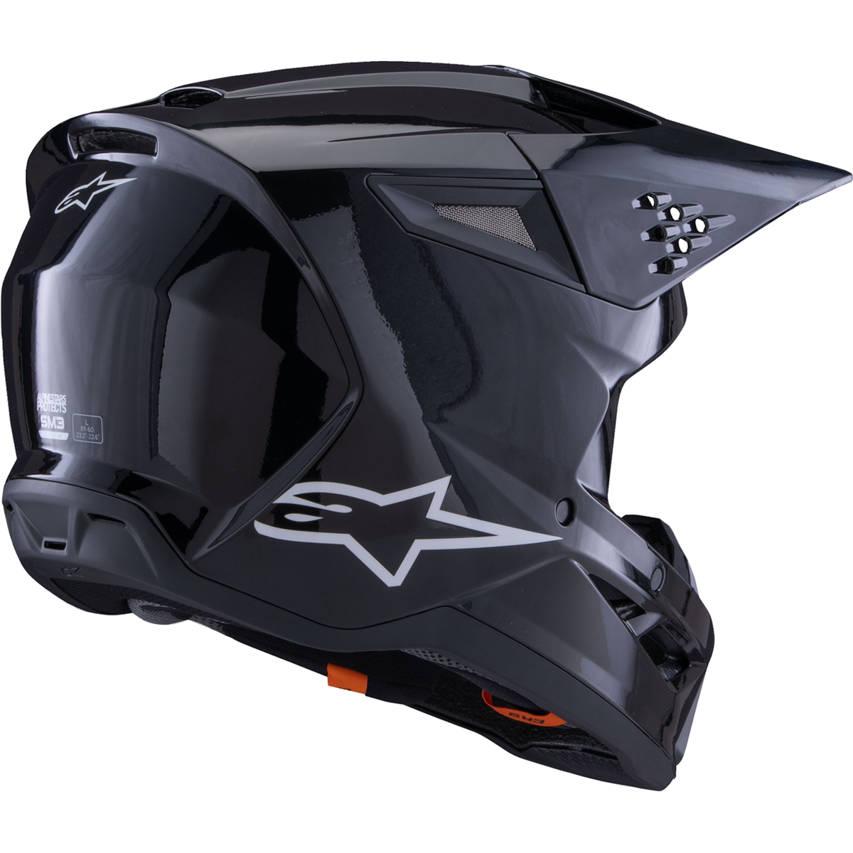 ALPINESTARS SM3 Helmet - Solid - Gloss Black - XS 8300326-1180-XS