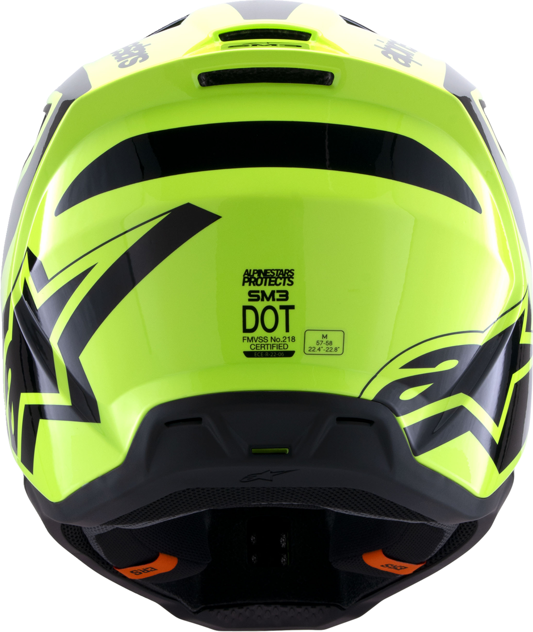 ALPINESTARS SM3 Helmet - Heat - Gloss Yellow Fluo/Black - XL 8301026-5011-XL