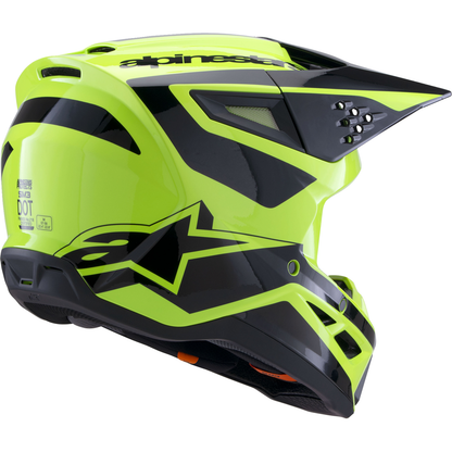 ALPINESTARS SM3 Helmet - Heat - Gloss Yellow Fluo/Black - Large 8301026-5011-L