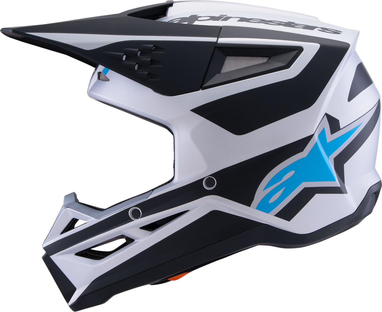 ALPINESTARS SM3 Helmet - Heat - Matte Silver/Blue/Black - Medium 8301026-1949-M