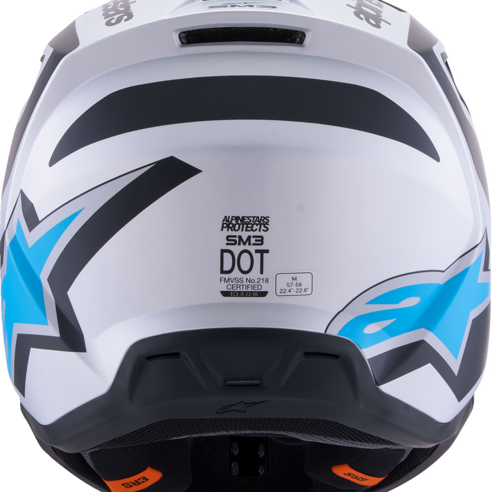 
                      
                        ALPINESTARS SM3 Helmet - Heat - Matte Silver/Blue/Black - Medium 8301026-1949-M
                      
                    