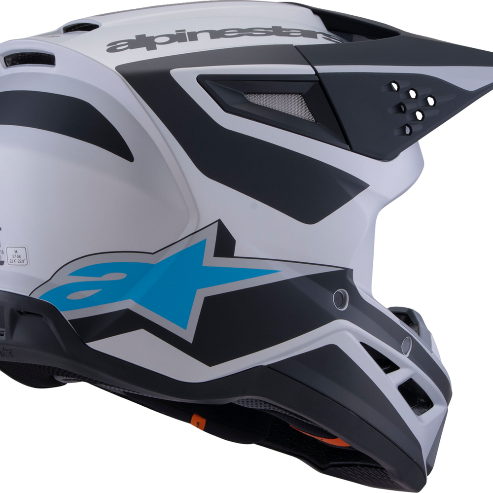 
                      
                        ALPINESTARS SM3 Helmet - Heat - Matte Silver/Blue/Black - Medium 8301026-1949-M
                      
                    