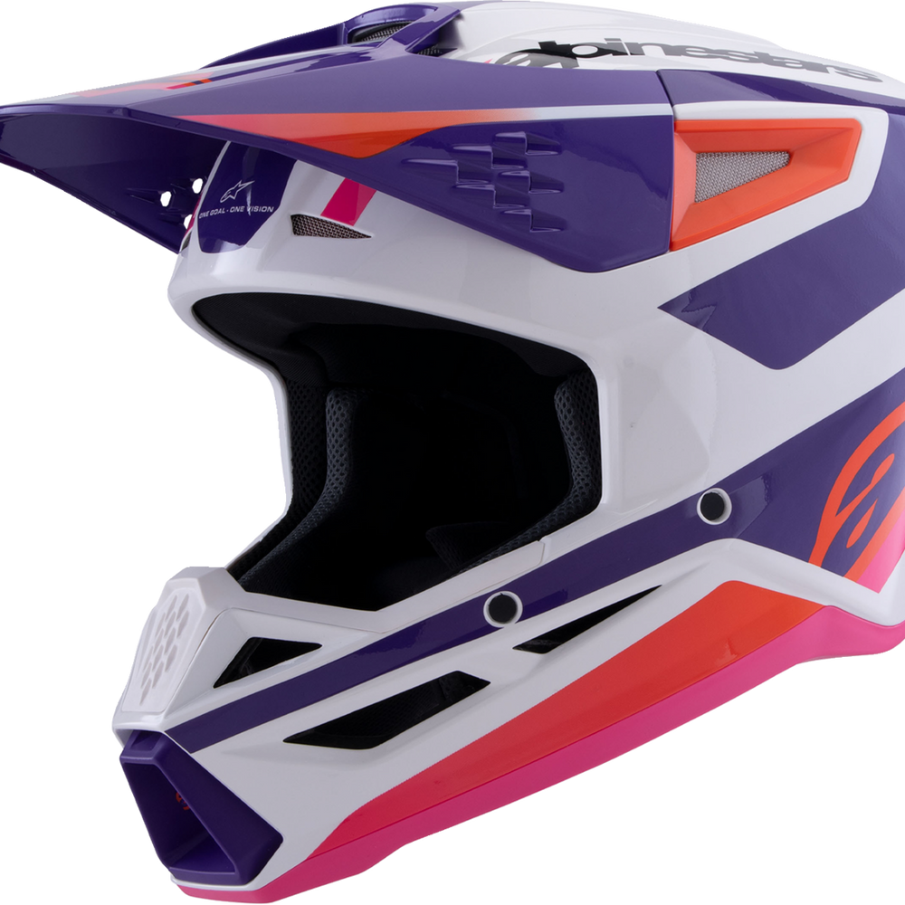 ALPINESTARS SM3 Helmet - Heat - Gloss White/Purple/Pink - Medium 8301026-2052-M