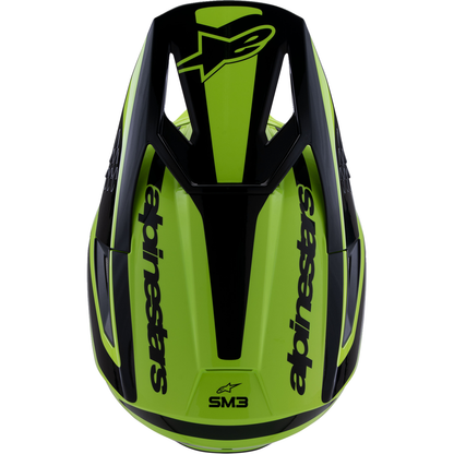 ALPINESTARS SM3 Helmet - Heat - Gloss Yellow Fluo/Black - Large 8301026-5011-L