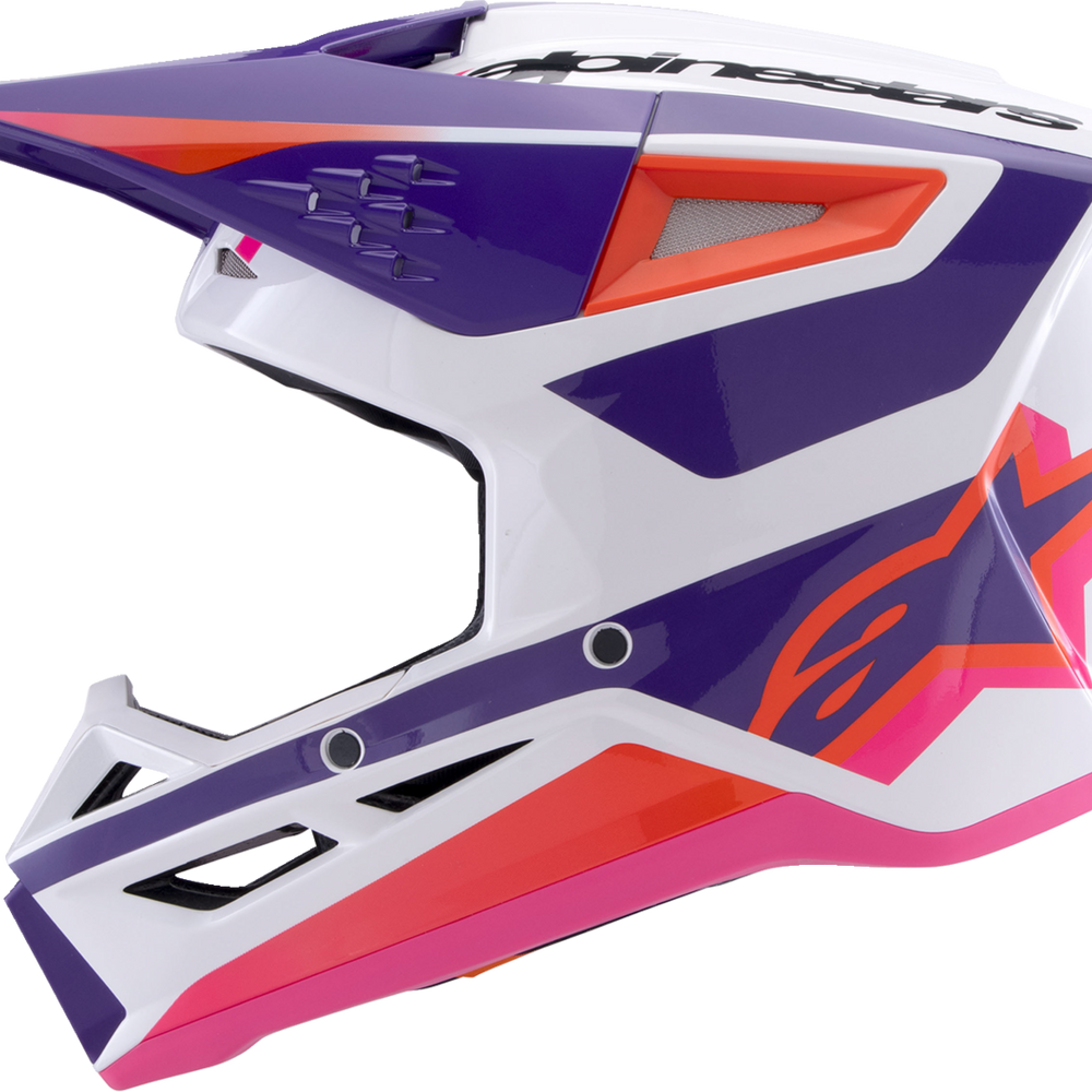 ALPINESTARS SM3 Helmet - Heat - Gloss White/Purple/Pink - Medium 8301026-2052-M