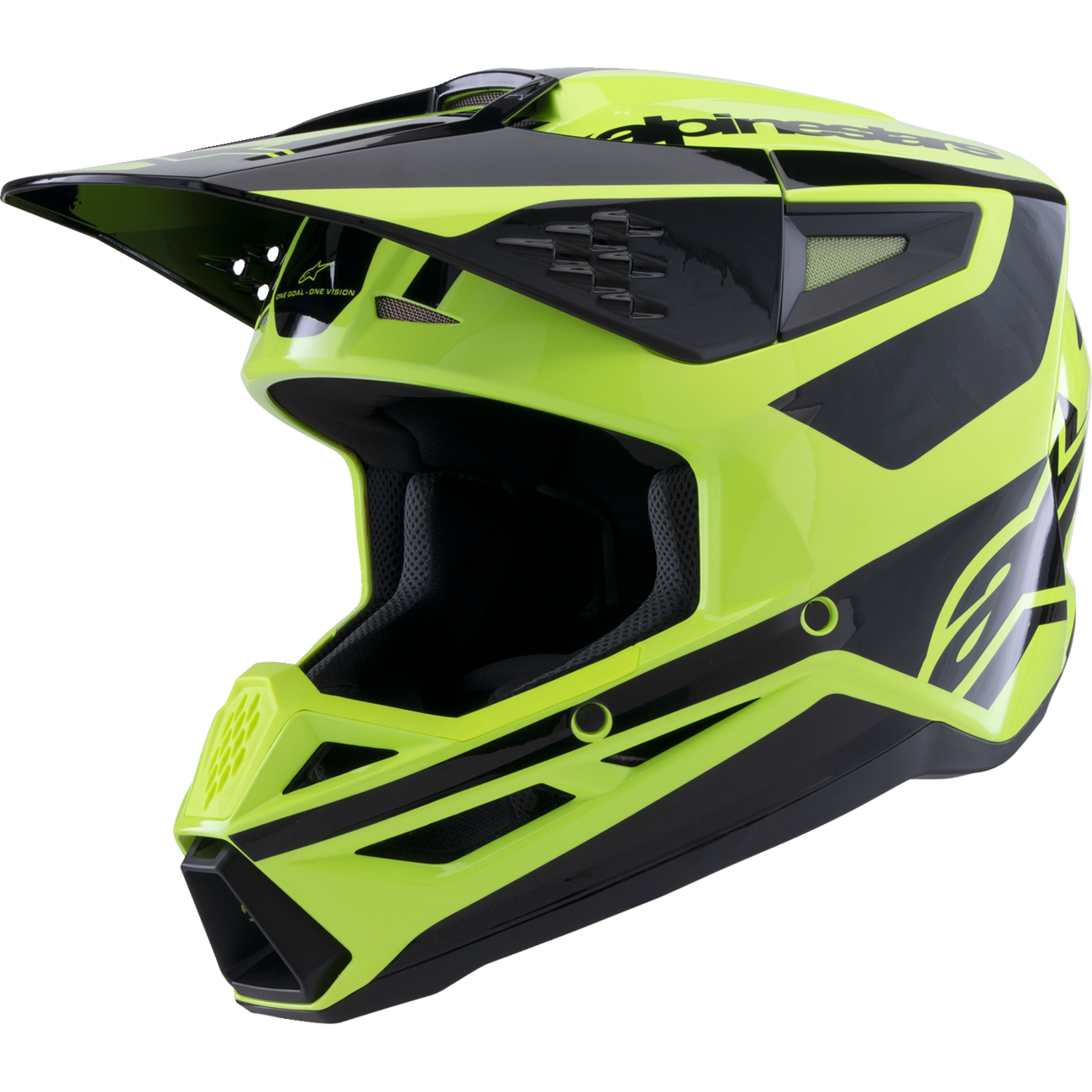 ALPINESTARS SM3 Helmet - Heat - Gloss Yellow Fluo/Black - Medium 8301026-5011-M